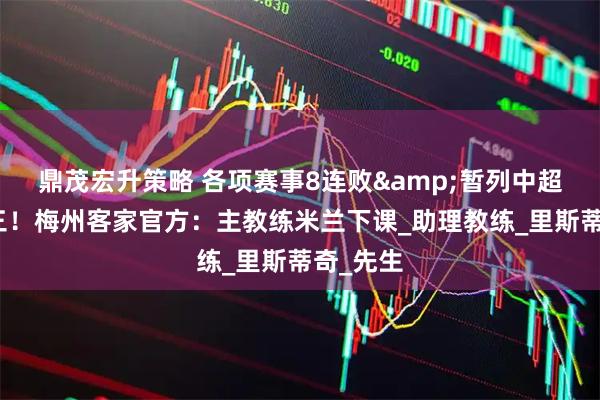 鼎茂宏升策略 各项赛事8连败&暂列中超倒数第三！梅州客家官方：主教练米兰下课_助理教练_里斯蒂奇_先生